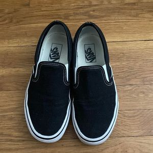 Black Slip On Vans